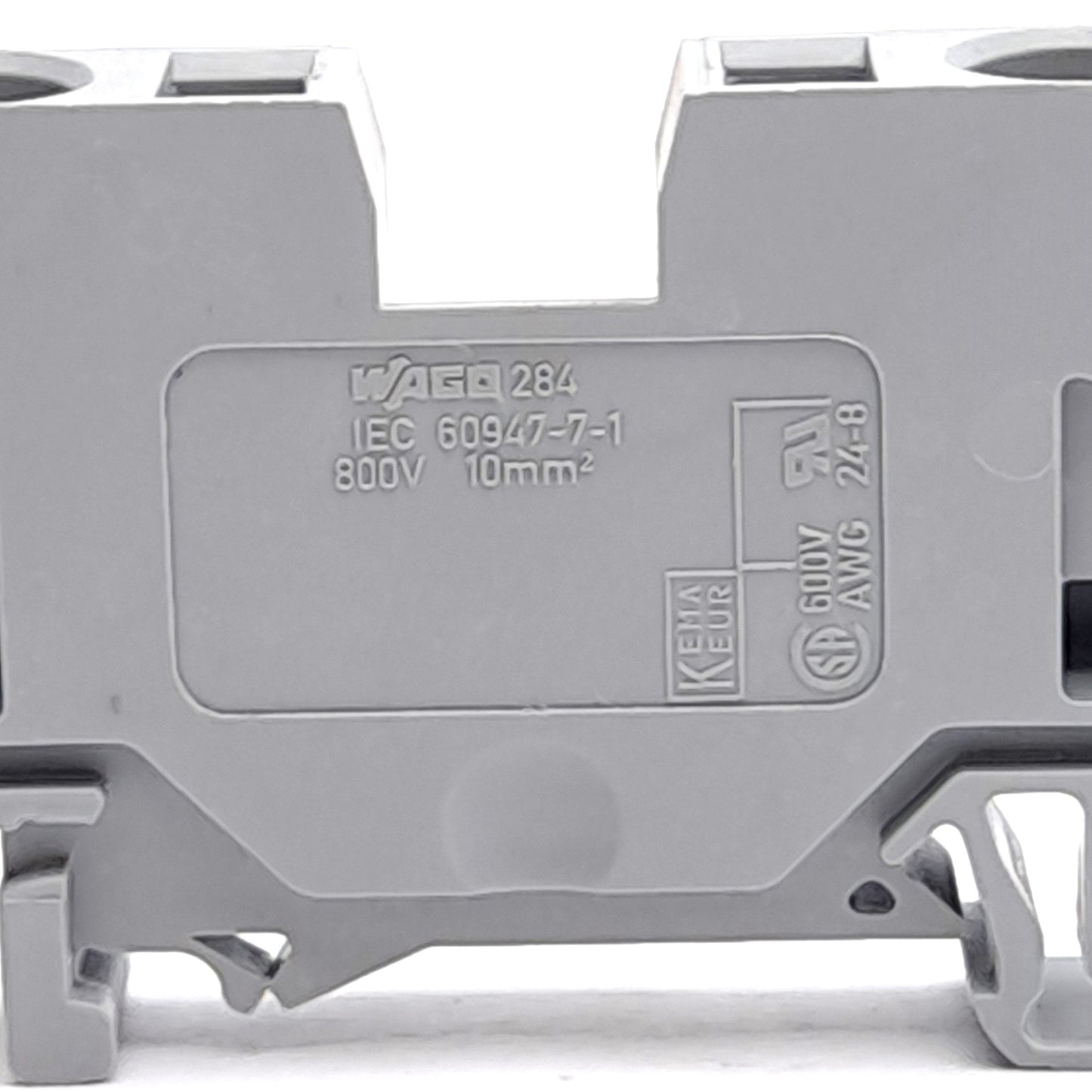 New – Open box Lot of 6 Wago 284-601 2-Conductor Terminal Block, 800V 57A, 1-Level, 1-Potential