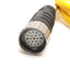 Used Turck CKM 19-19 Actuator/Sensor Cord, M23 19-Pin Female, 150V 9A, 1m Length
