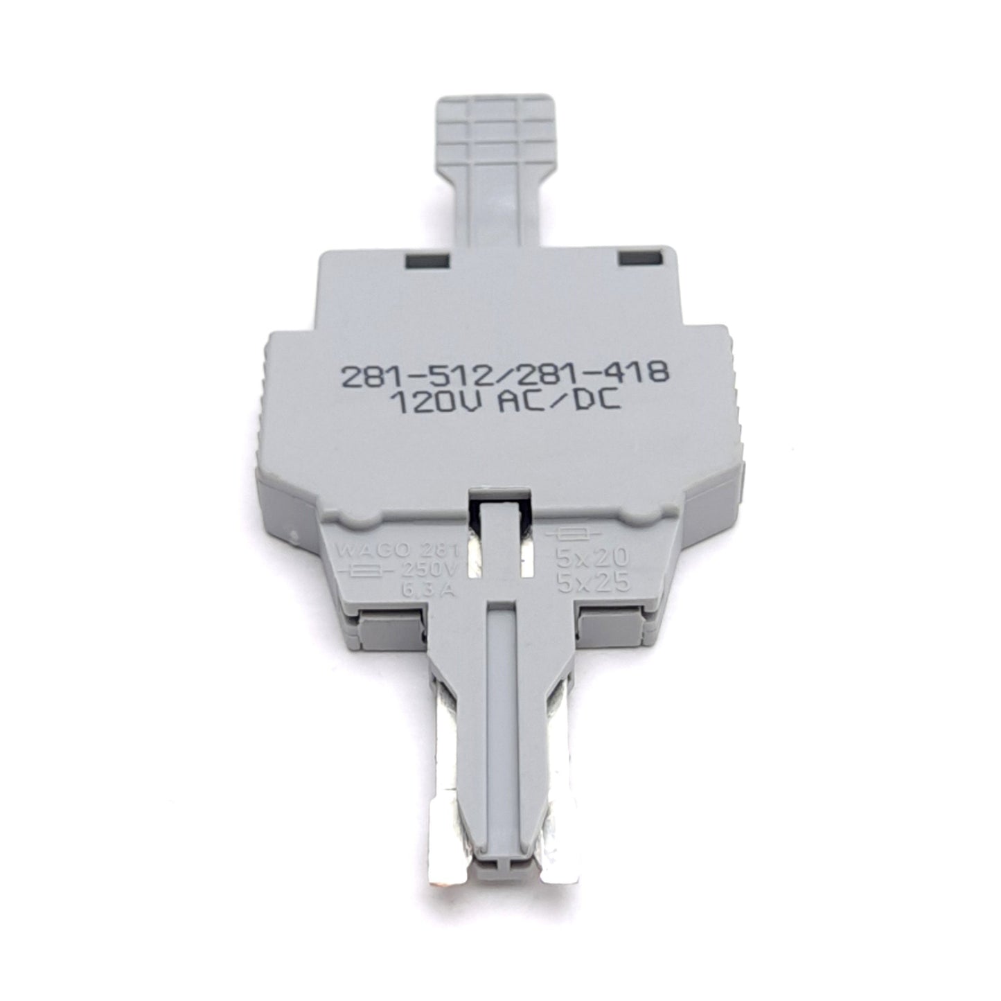 New – Open box Lot of 10 Wago 281-512/281-418 Fuse Plug, 120VAC/DC, 5x20mm and 5x25mm Fuse