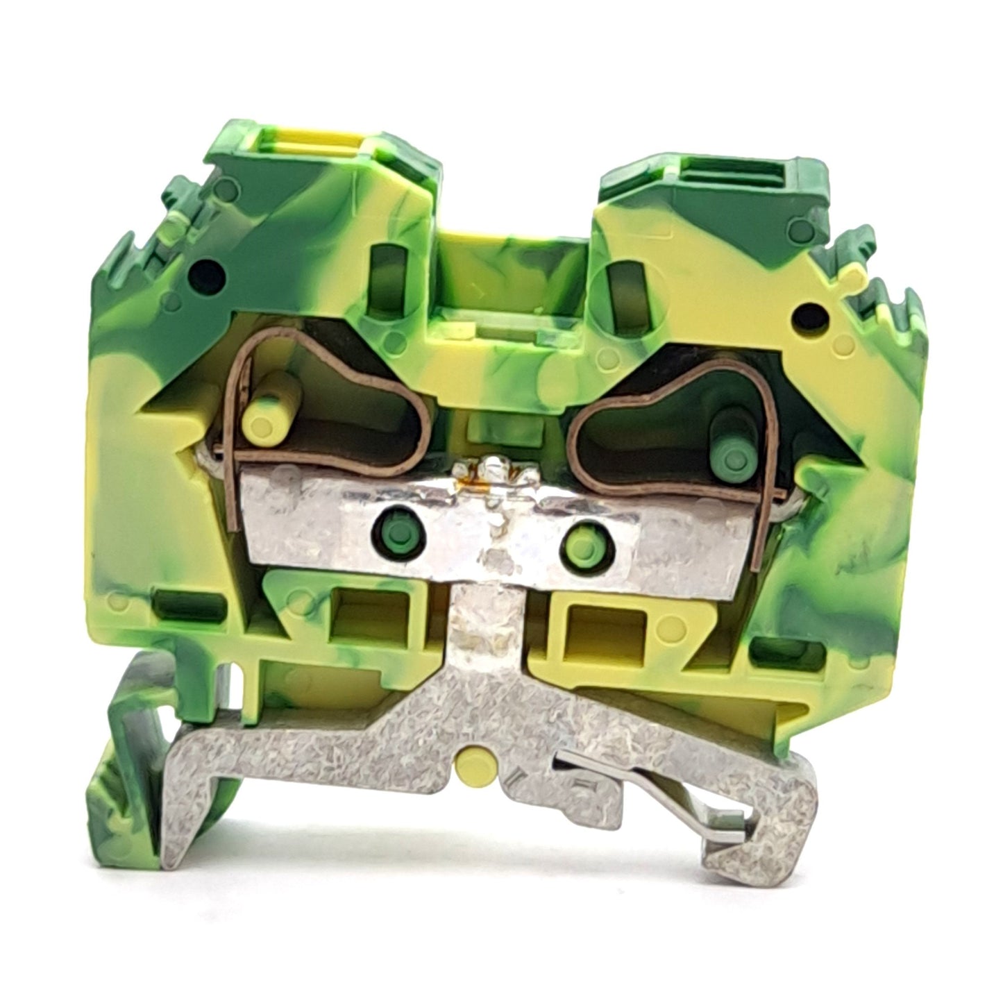 New – Open box Lot of 7 Wago 284-107 2-Conductor Grounding Terminal Block, Cage Clamp, 1-Level