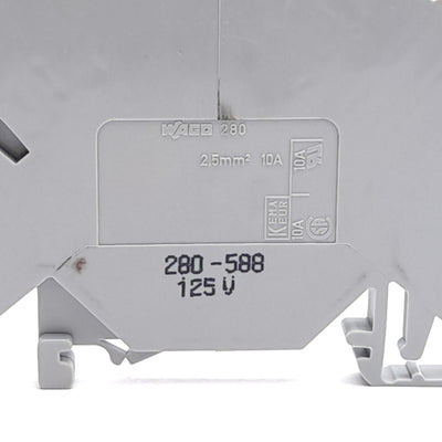 New – Open box Lot of 5 Wago 280-588 4-Conductor Terminal Block, 125V 5A, 4-Level, 5-Potentials