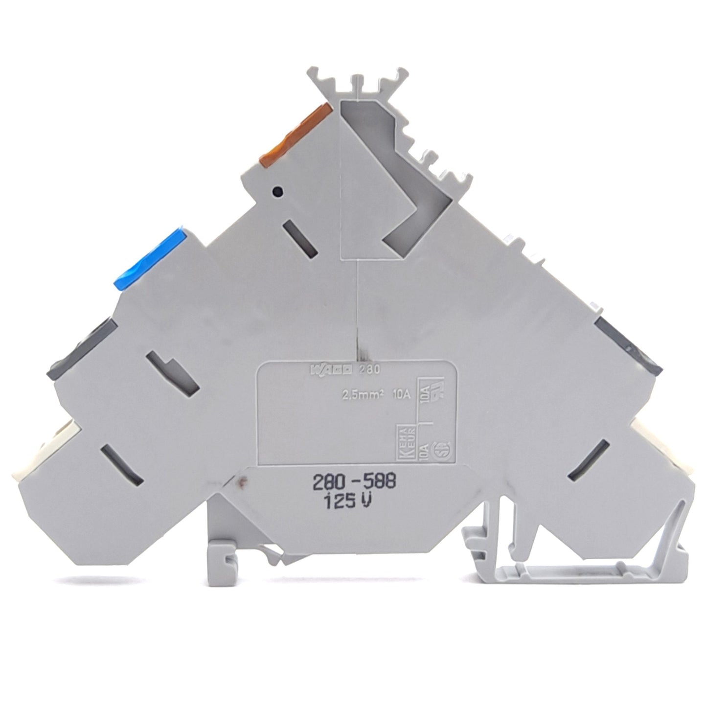New – Open box Lot of 5 Wago 280-588 4-Conductor Terminal Block, 125V 5A, 4-Level, 5-Potentials