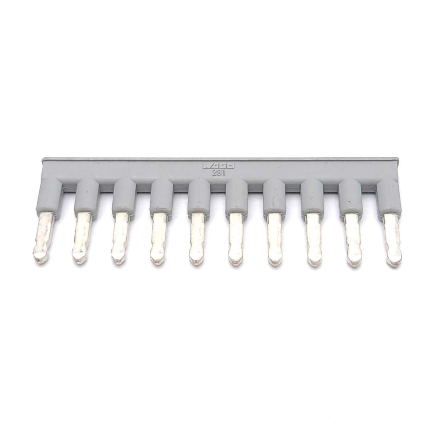 New – Open box Lot of 15 Wago 281-490 Comb-Style Jumper Bar, 10-Position, Insulated, Flat Pins