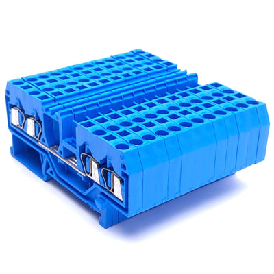 New – Open box Lot of 12 Wago 280-834 4-Conductor Terminal Block, 800V 20A, 1-Level,1-Potential