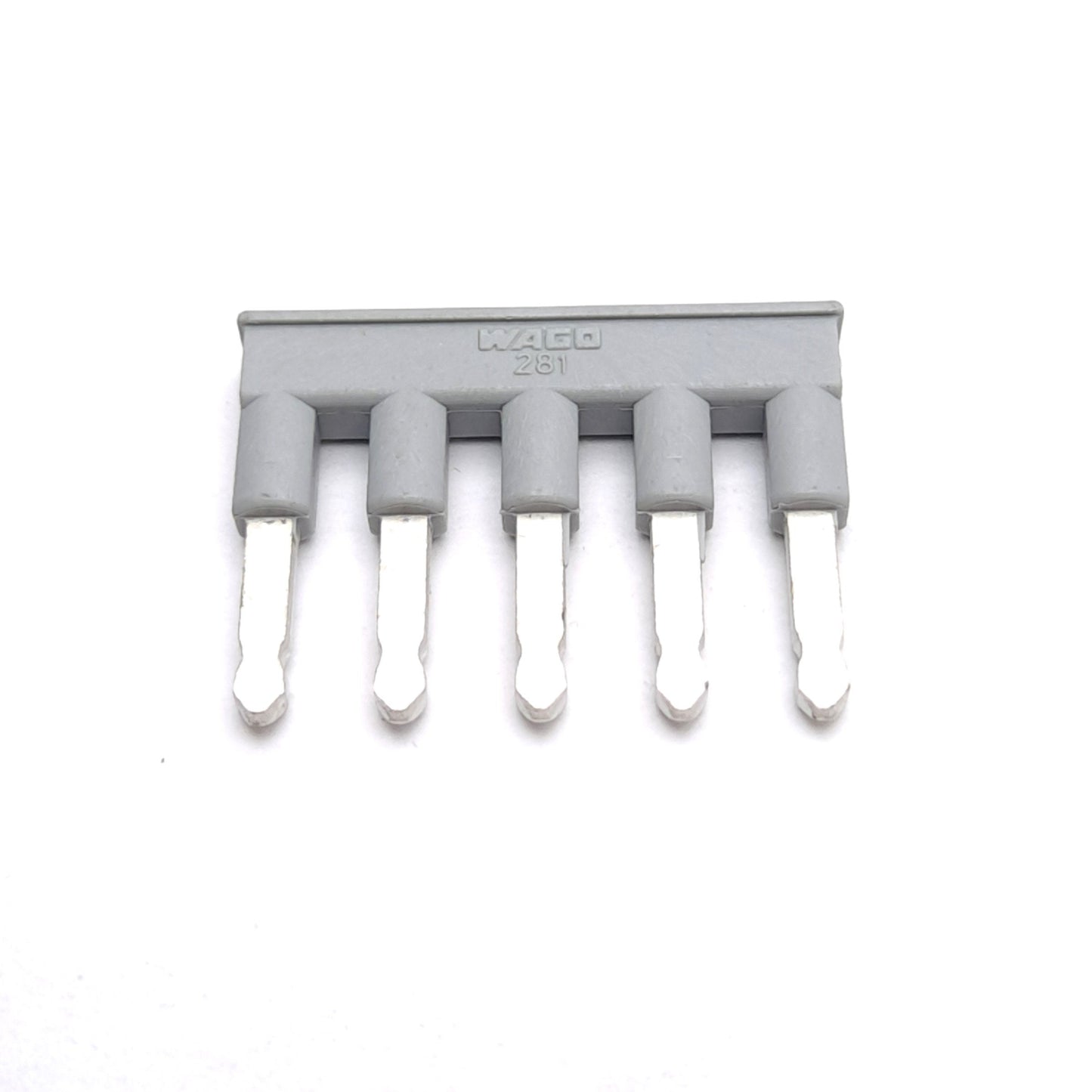 New – Open box Lot of 28 Wago 281-485 Comb-Style Jumper Bar, 5-Position, Insulated, Flat Pins