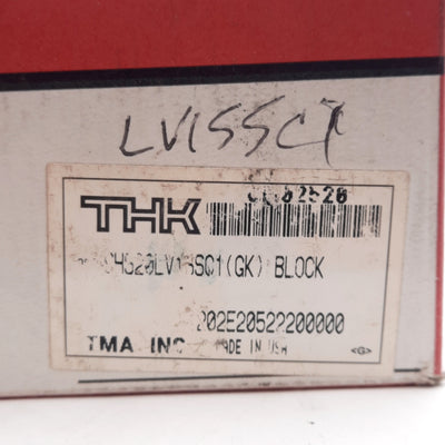 New THK SHS20LV1SSC1 Linear Guide Block, 98x44x25.4mm, M5 Mounting Holes, 28.1kN