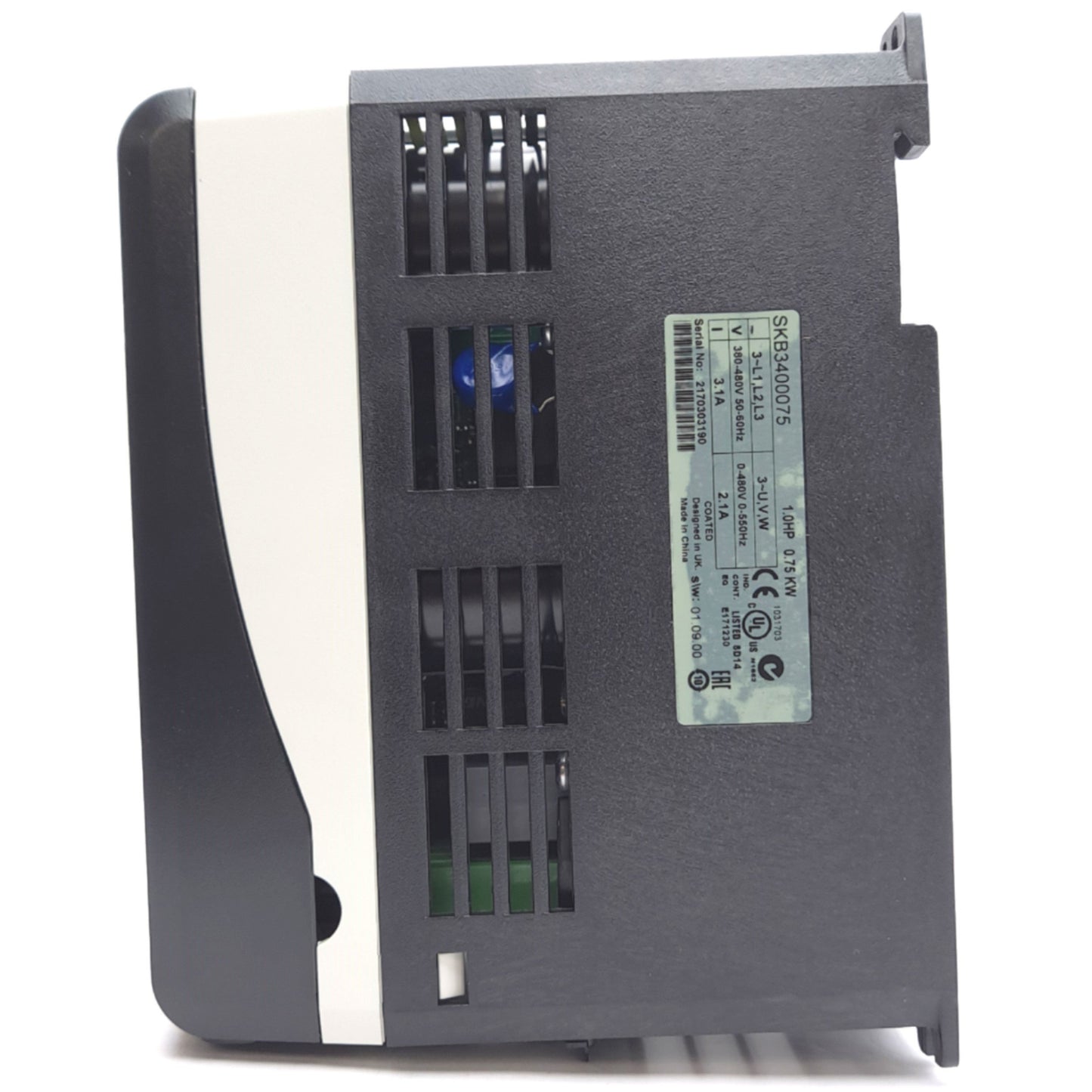 New Emerson/Control Techniques SKB3400075 Commander AC Drive, 1HP, 3-Phase 480VAC