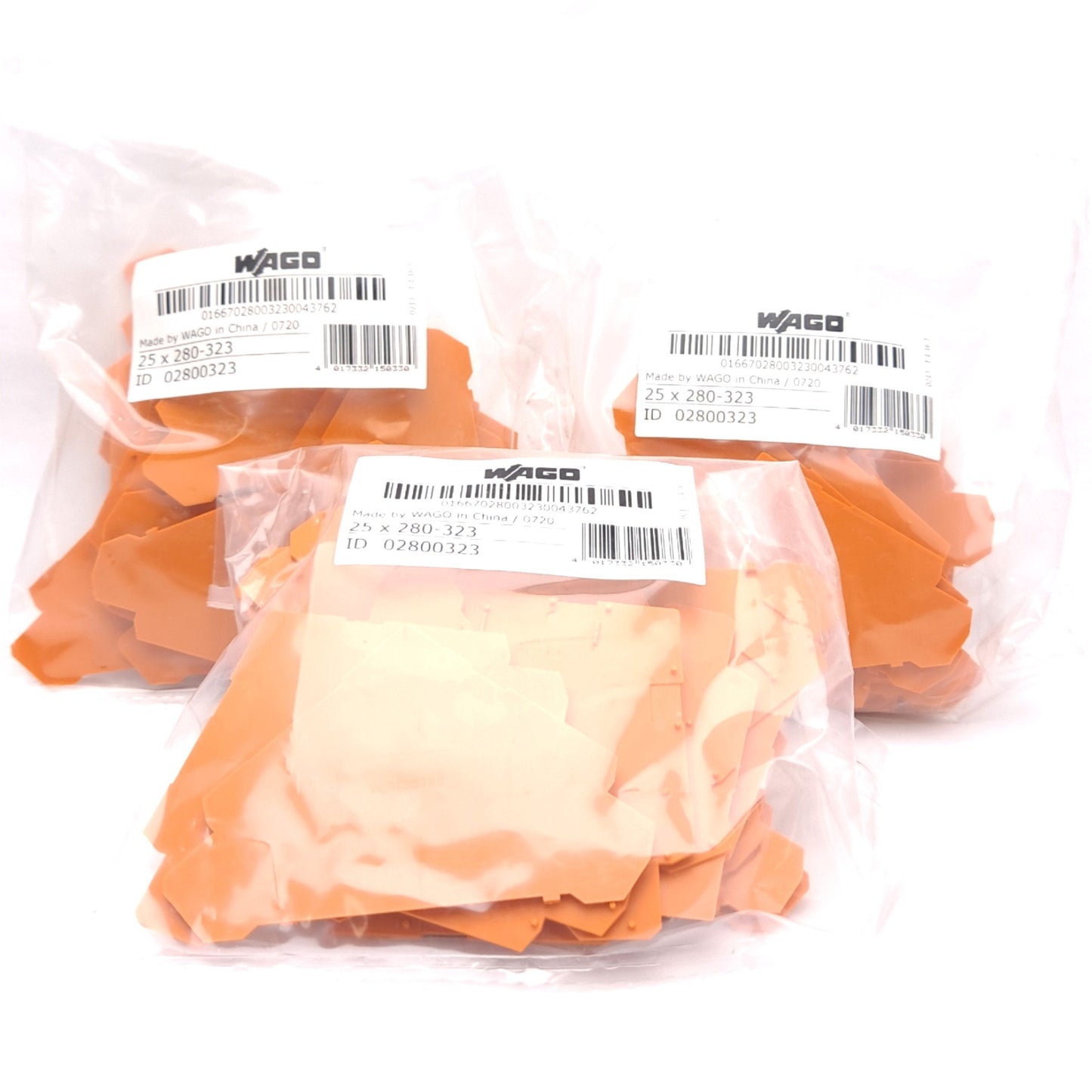 New Lot of 75 Wago 280-323 End & Intermediate Plate for 4-Level Terminal Blocks