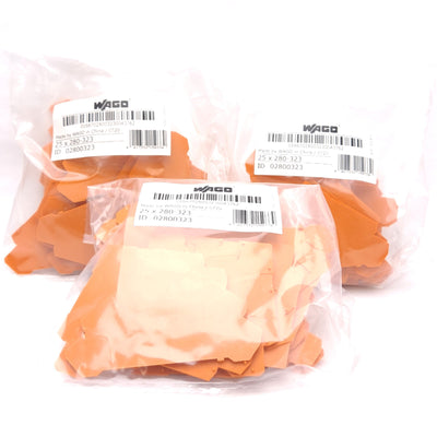 New Lot of 75 Wago 280-323 End & Intermediate Plate for 4-Level Terminal Blocks