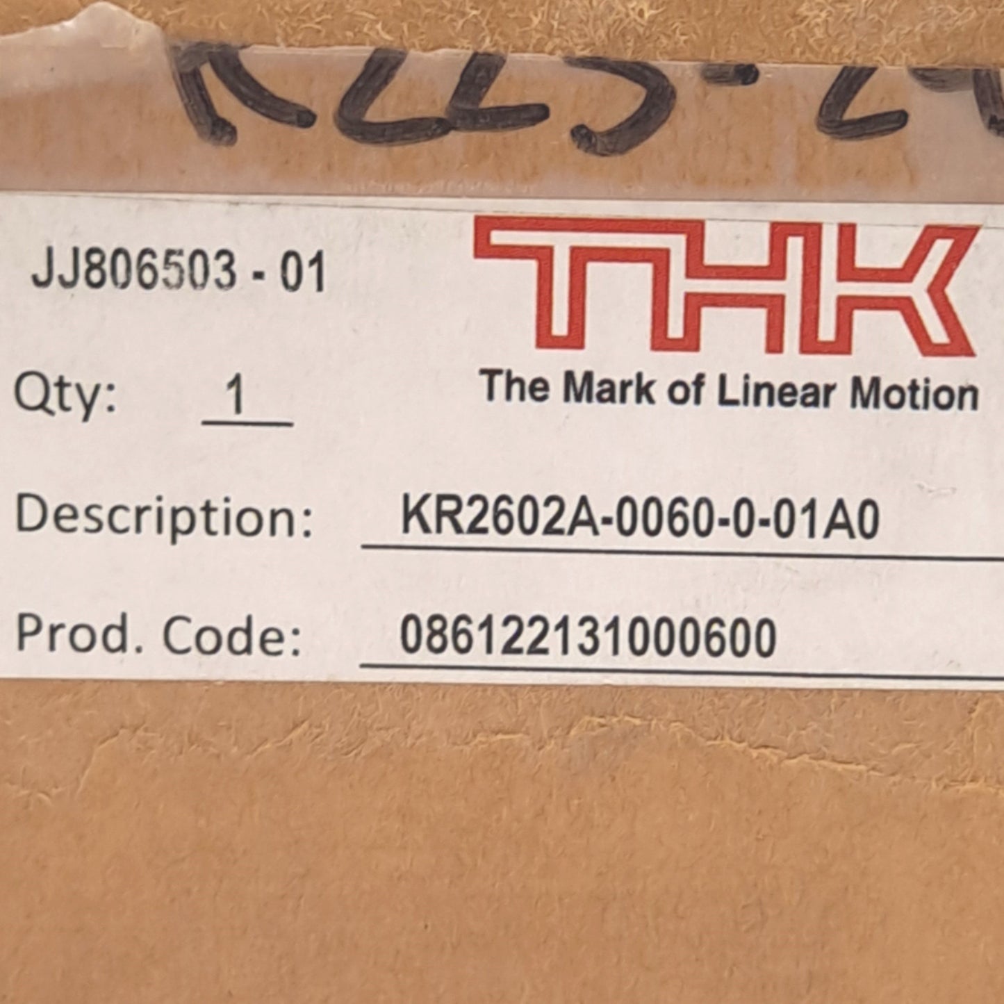 New THK KR2602A-0060-0-01A0 LM Guide Linear Actuator, 60mm Stroke, 2mm Lead