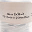 New GAM EKM-45 Elastomer Jaw Coupling, ø50x58mm, ø3/4in & ø24mm Bores, 45Nm Torque