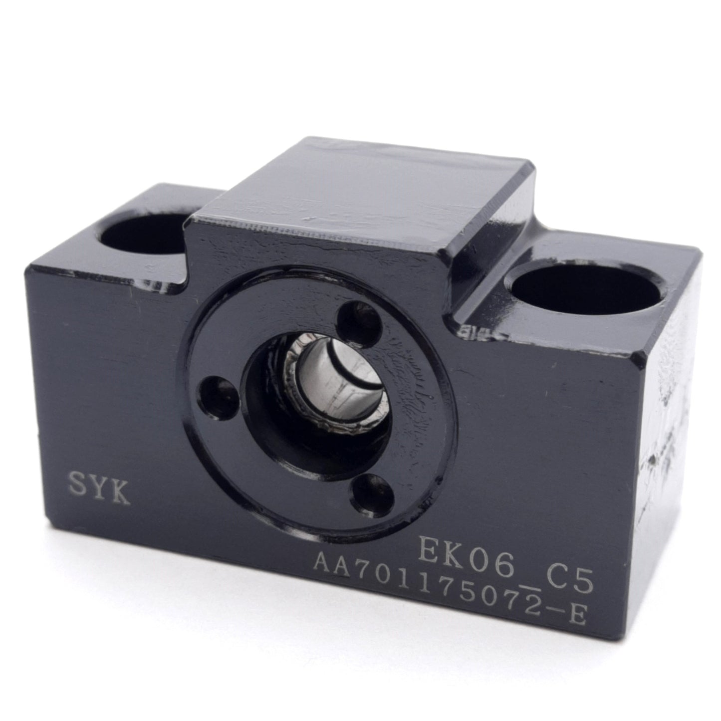 New SYK EK06-C5 Ball Screw Support Unit, ø6mm Bore, 40x25x20mm, 50gf-cm Max Torque
