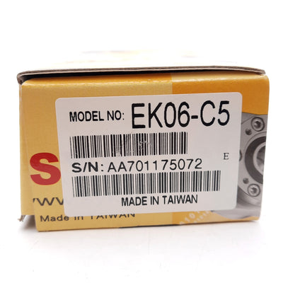 New SYK EK06-C5 Ball Screw Support Unit, ø6mm Bore, 40x25x20mm, 50gf-cm Max Torque