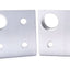 New Lot of 2 80/20 2364 Offset Tap Base Plate 2" x 2" w/3/4-10 Corner Tap 10 Series