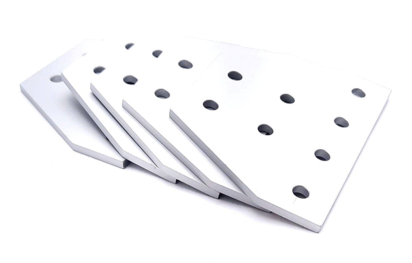 New Lot of 5 80/20 25-4155 Aluminum Tee Flat Plate Anodize 25 Series 8 Hole