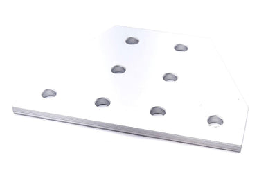 New Lot of 5 80/20 25-4155 Aluminum Tee Flat Plate Anodize 25 Series 8 Hole