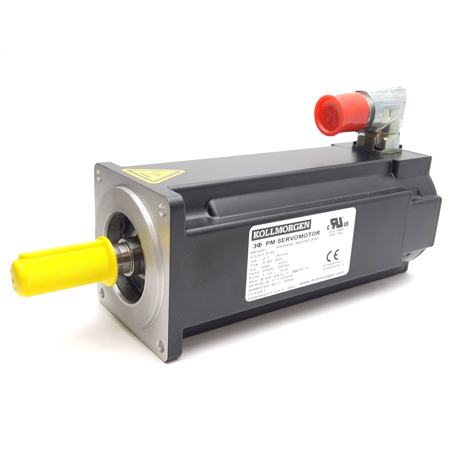 New Kollmorgen AKM44E-BKDNCA-00 Servo Motor, 640VDC, 6000RPM, ø5/8in Shaft, NEMA 34