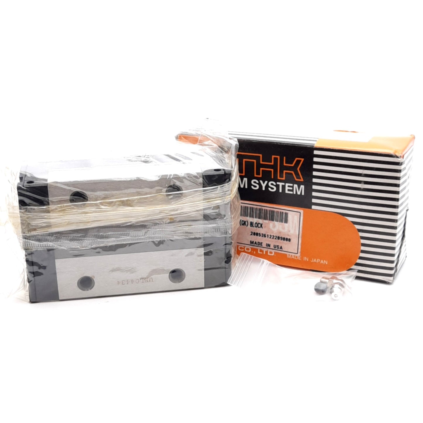 New THK SSR35XW1SSC1 Linear Guide Block, 110.9x70x36.5mm, M8 Mounting Holes, 64.6kN