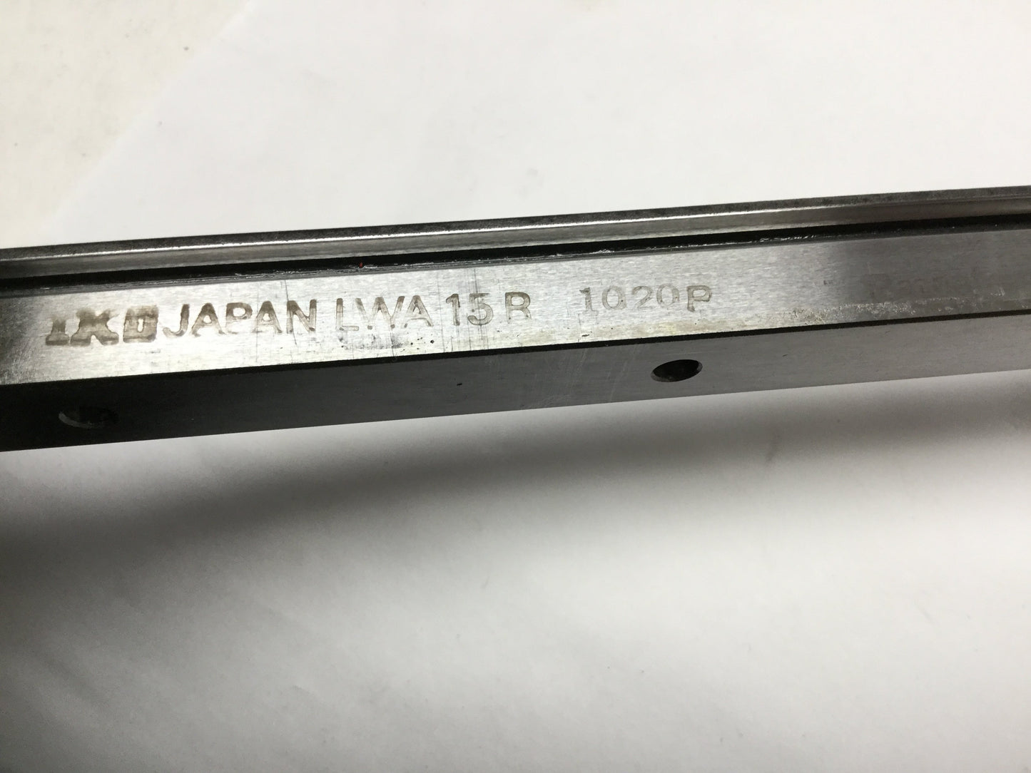 Used IKO LWA 15 Adjustable Preload Linear Ball Bearing Carriages (x2) on 1020mm Rail