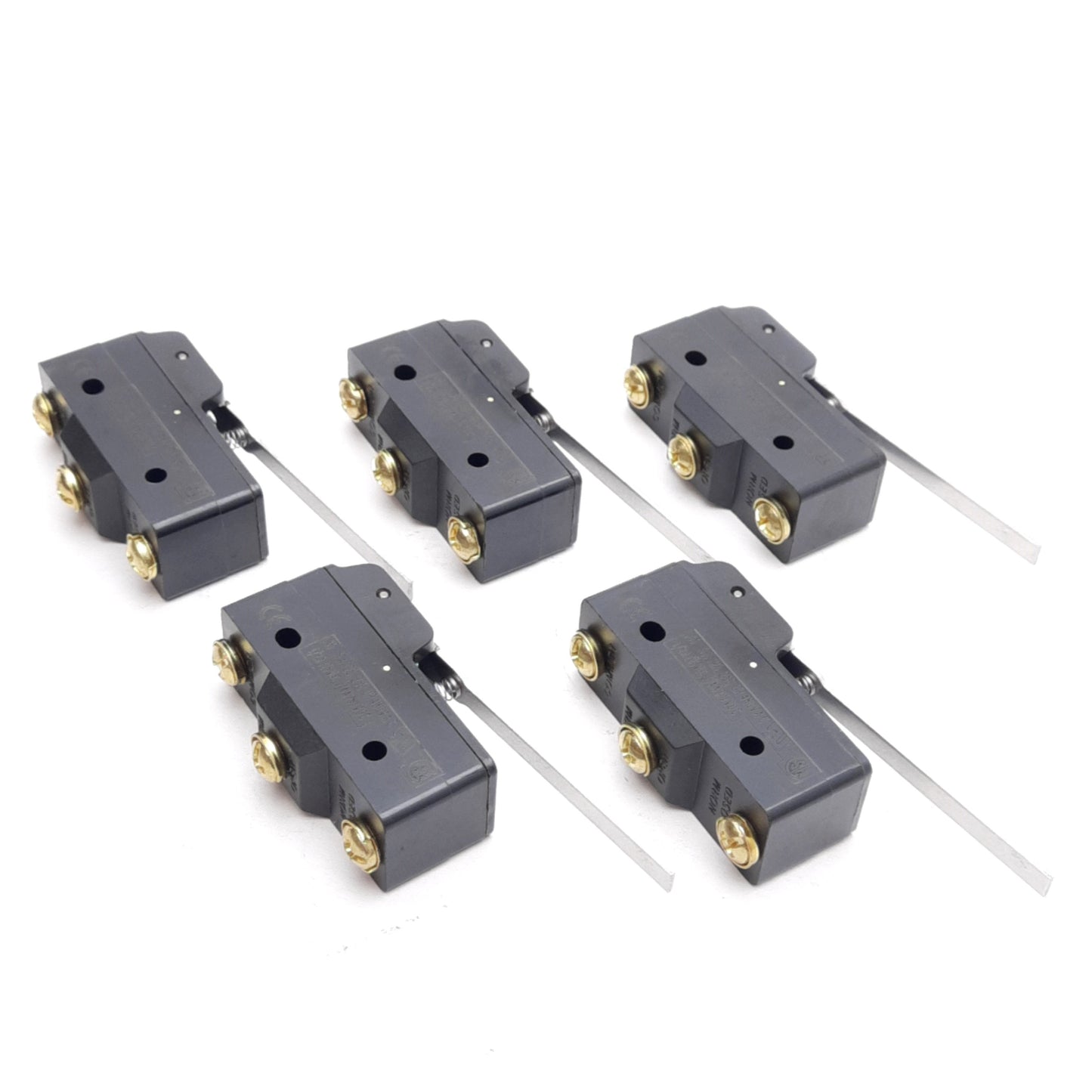 New Lot of 5 Honeywell BZ-2RW8244-A2 Large Basic Switch, Lever, SPDT, 125V 5A