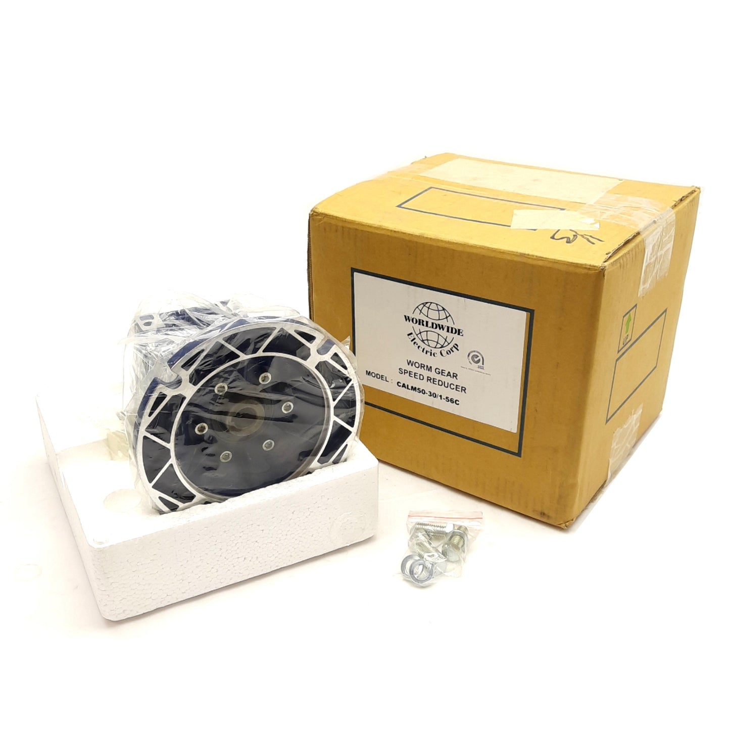 New Worldwide CALM50-30/1-56C Worm Gear Speed Reducer, 30:1 Ratio, 56C Frame