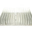 Used Extruded Aluminum Heat Sink, 3 Fins Per Inch, 6.5"L x 5"W x 1.6"H, 8-32 Threads