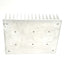 Used Extruded Aluminum Heat Sink, 3 Fins Per Inch, 6.5"L x 5"W x 1.6"H, 8-32 Threads