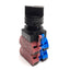 New Idec HW1S-2TF22 22mm Selector Switch, 2-Position Maintained, 2NO+2NC 600V 10A