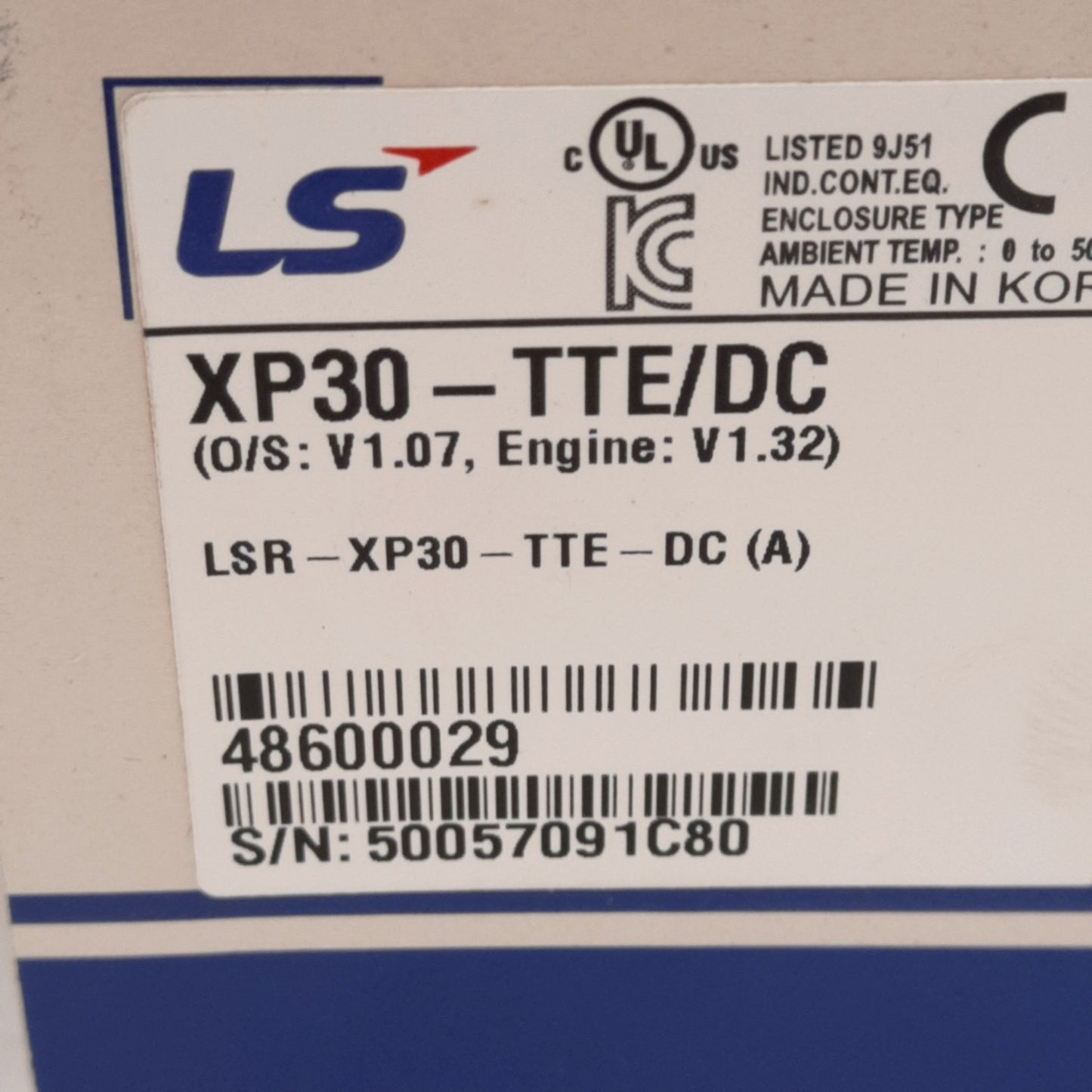 New LS XP30-TTE/DC XGT HMI Panel, 5.7in TFT LCD Display, 320x240 Pixels, 24VDC