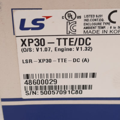 New LS XP30-TTE/DC XGT HMI Panel, 5.7in TFT LCD Display, 320x240 Pixels, 24VDC