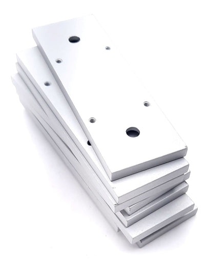 New Lot of 8 80/20 2122 Door Catch Mounting Plate 10 Series Grabber 4.5" x 1.5"