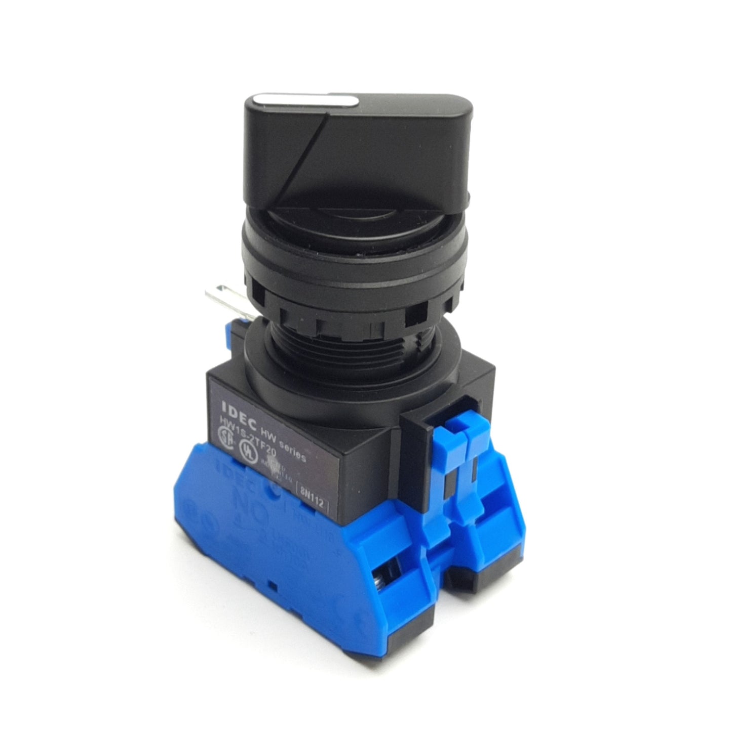 New Lot of 2 Idec HW1S-2TF20 22mm 2-Position Selector Switch, 2NO, 600V 10A