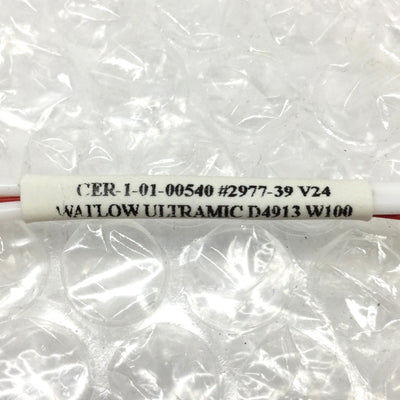 New – Open box Watlow CER-1-01-00540 Ultramic Ceramic Heater 12 x 12mm 24VAC 100W, Type K TC