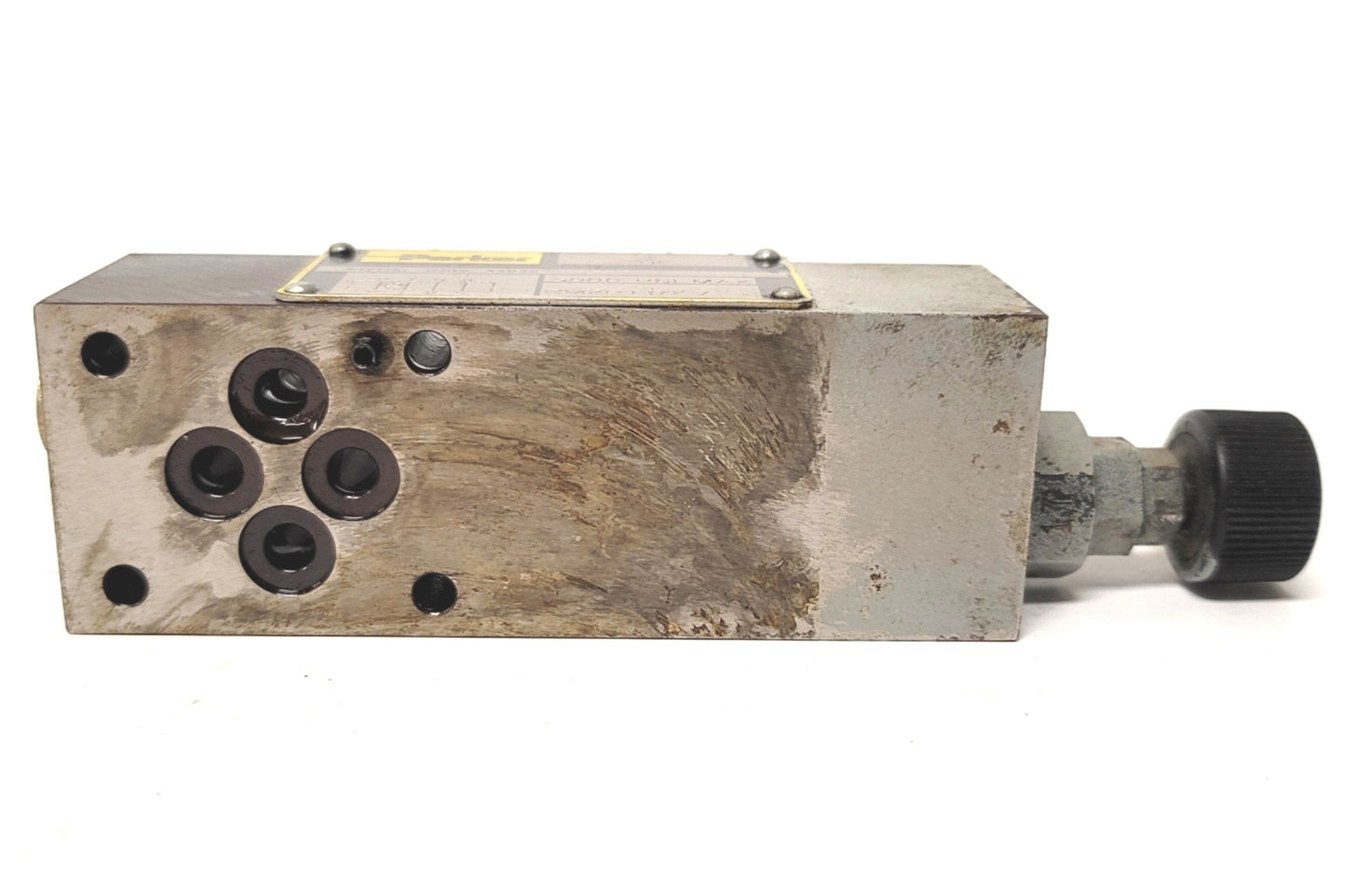 Used Parker RM2PT17KV RM Series Hydraulic Relief Valve 5000psi Max, NFPA D03, 14GPM