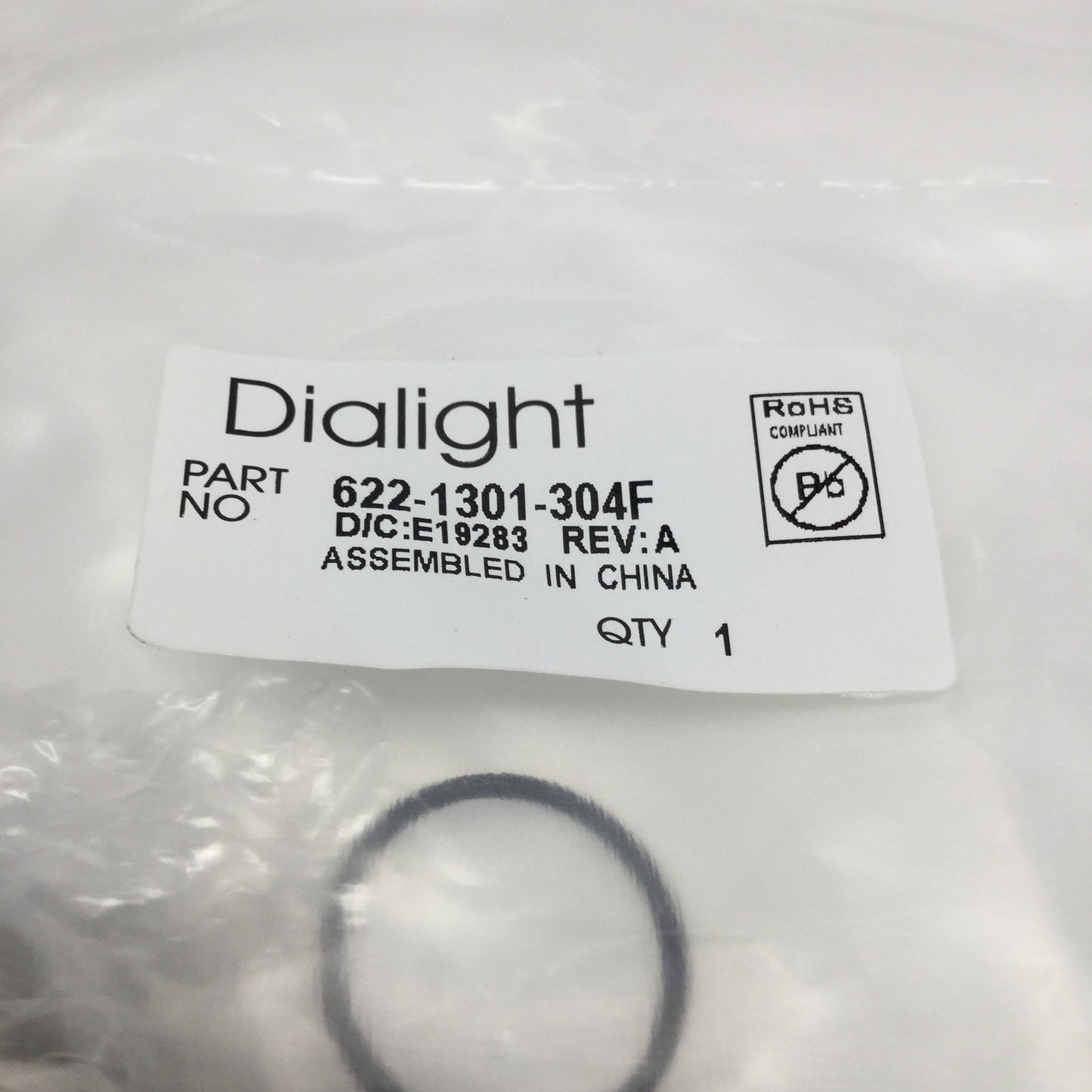 New Lot of 2 Dialight 622-1301-304F LED Panel Mount Indicators, Yellow, 22mm, 3VDC