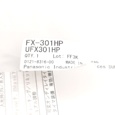 New Panasonic FX-301HP Fiber Optic Amplifier, Infrared, PNP Output, 12-24VDC