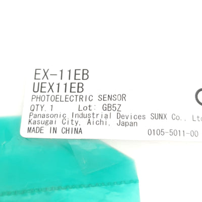 New Panasonic EX-11EB Thru Beam Photoelectric Sensor, 150mm Range, NPN Output, 24VDC
