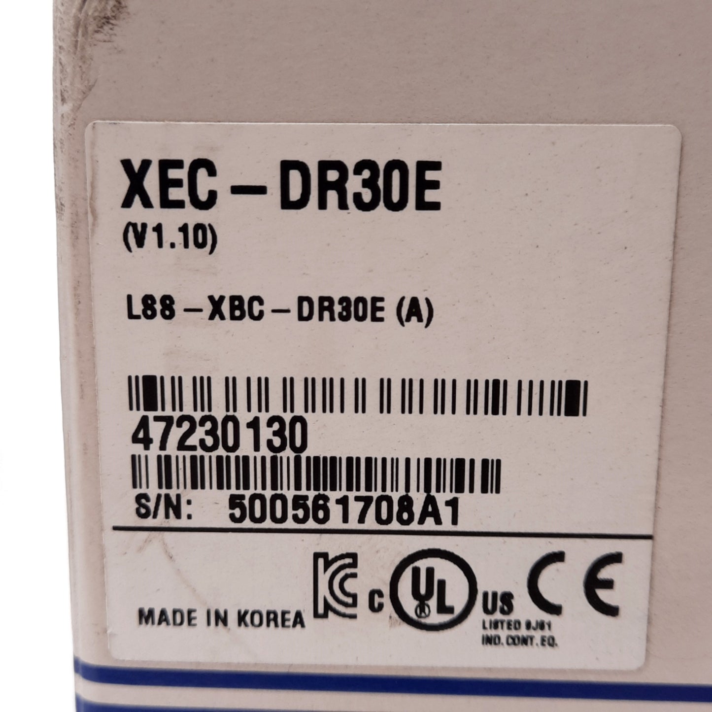 New LS XEC-DR30E XGB Series Programmable Logic Controller, 38 I/O Points, 24VDC