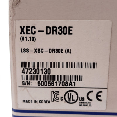 New LS XEC-DR30E XGB Series Programmable Logic Controller, 38 I/O Points, 24VDC