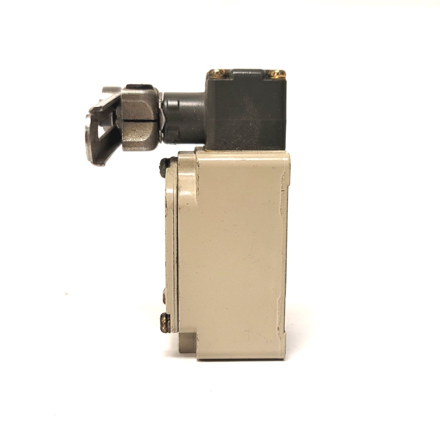Used Omron WLCA12-N Adjustable Lever Roller Limit Switch, 2A @ 250VAC/48VDC