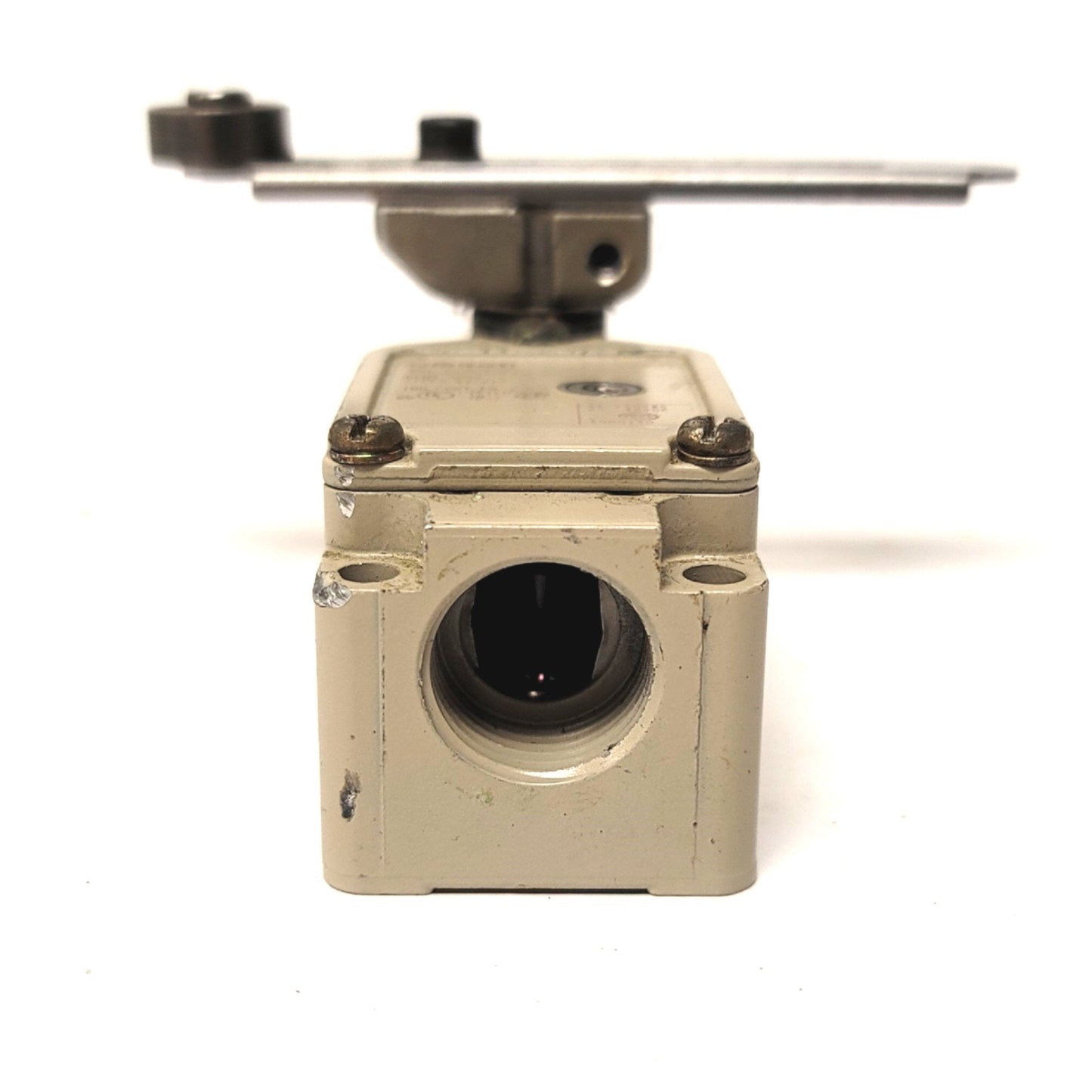 Used Omron WLCA12-N Adjustable Lever Roller Limit Switch, 2A @ 250VAC/48VDC