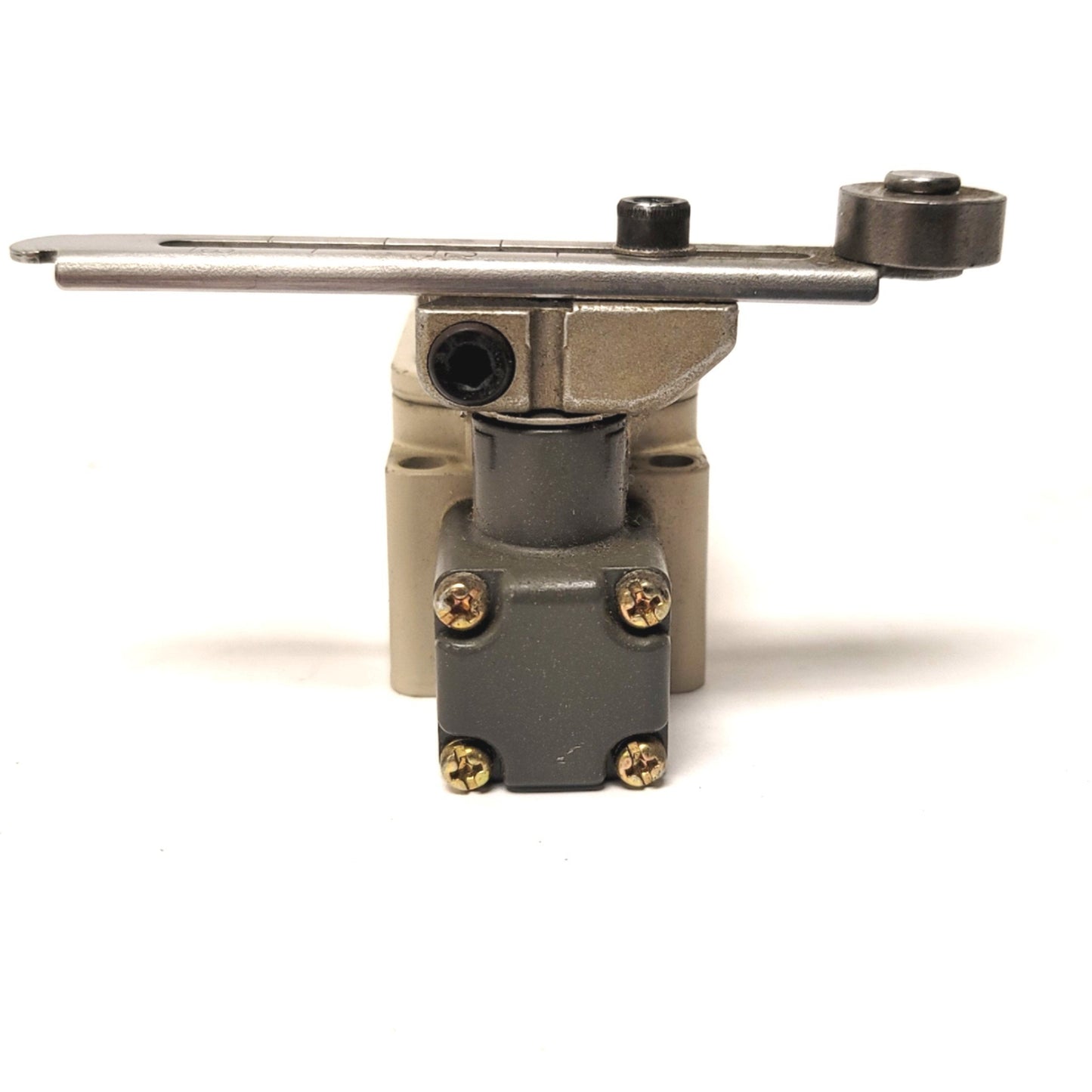 Used Omron WLCA12-N Adjustable Lever Roller Limit Switch, 2A @ 250VAC/48VDC