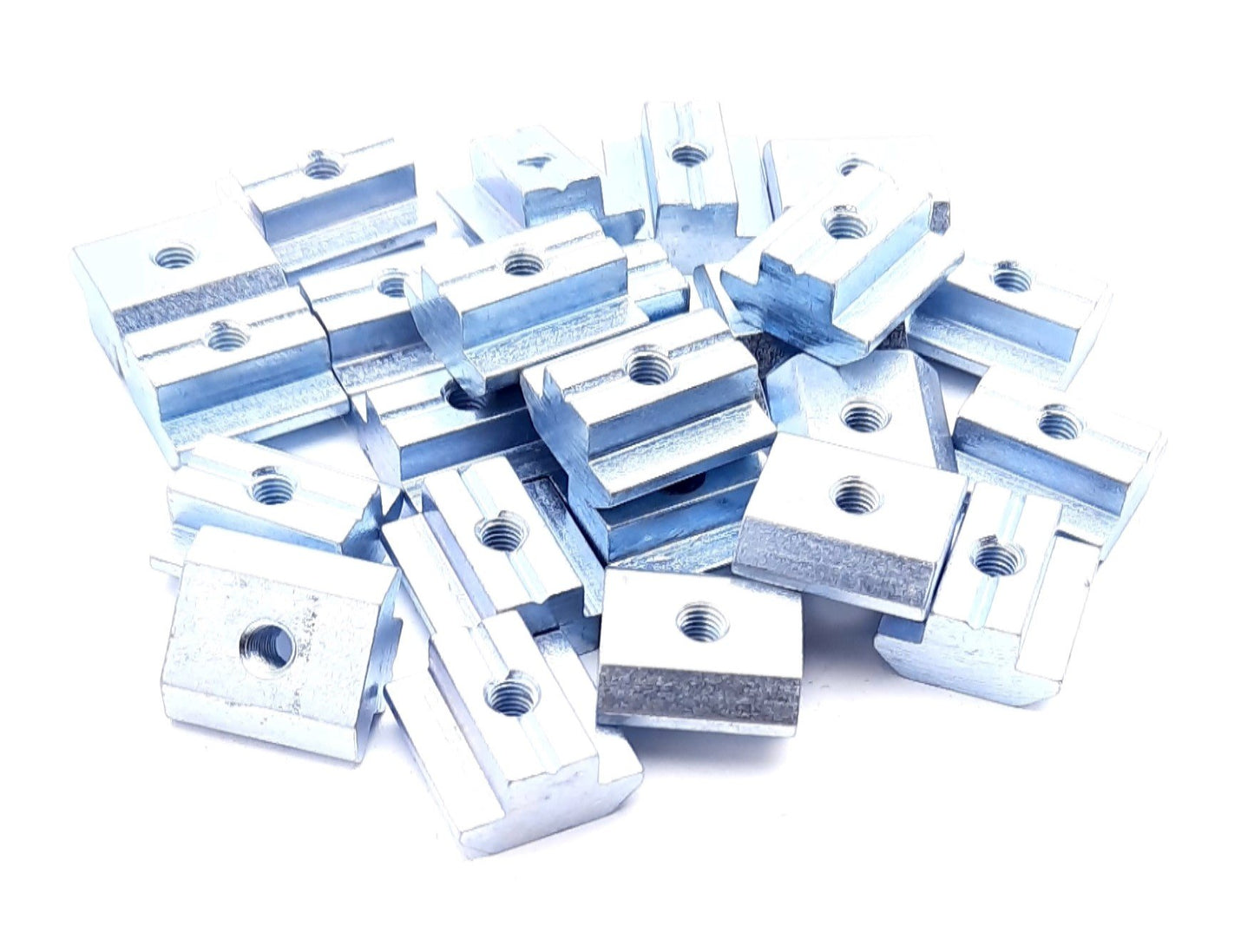 New Lot of 25 80/20 13047 Self-Aligning Slide-in T-Nut M5 x 0.8, 20mm x 19.50mm