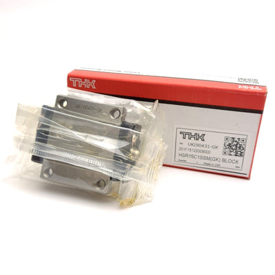 New THK HSR15C1SSM(GK) Interchangeable Linear Guide Block, 56.6x47mm, M5 Mounting