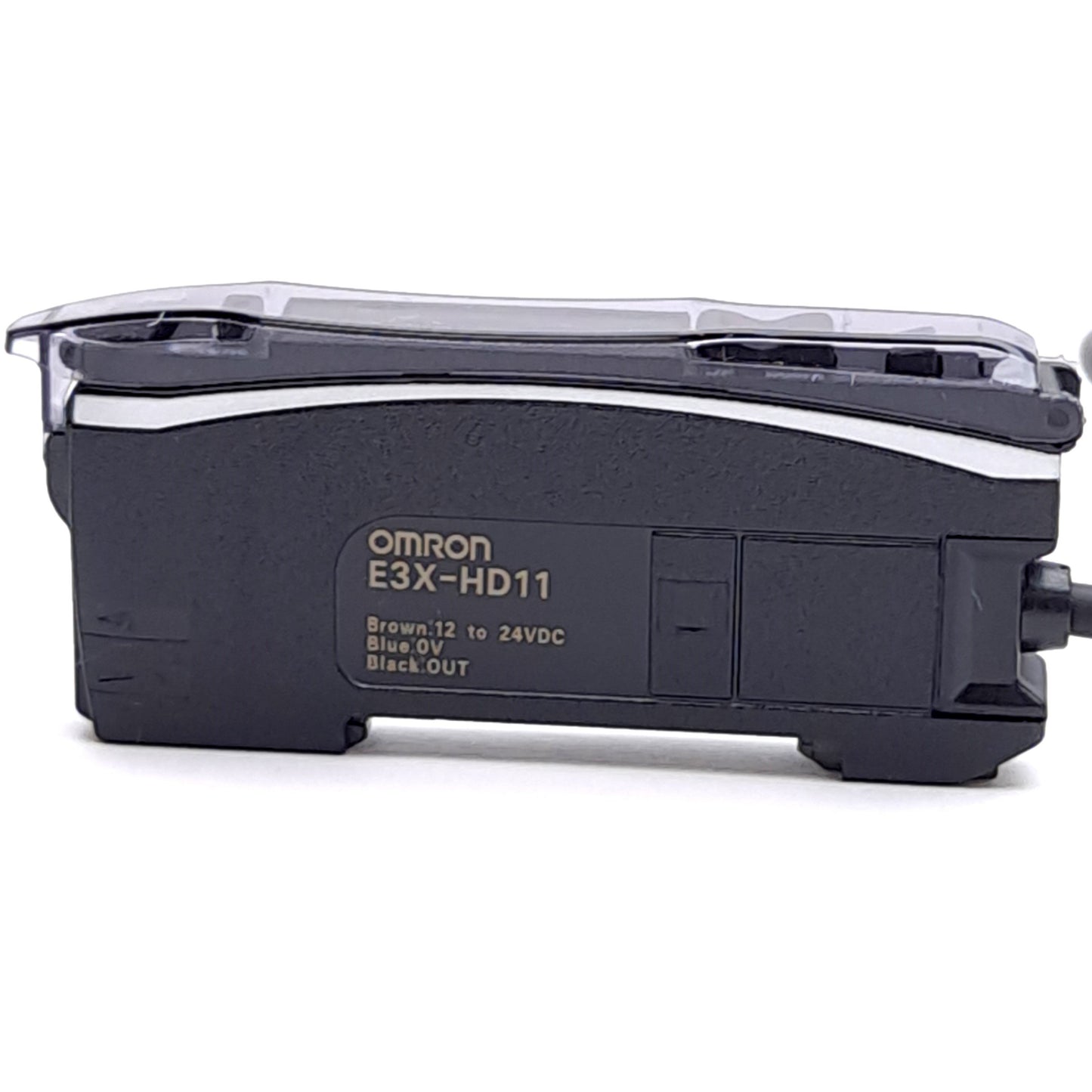 New Omron E3X-HD11 Fiber Optic Amplifier Red 625nm, 12-24VDC, NPN Output, 2m Cable