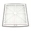 New Schneider Electric NSYCAG223LPF ClimaSys Outlet Grille, 223x223mm Cut-Out