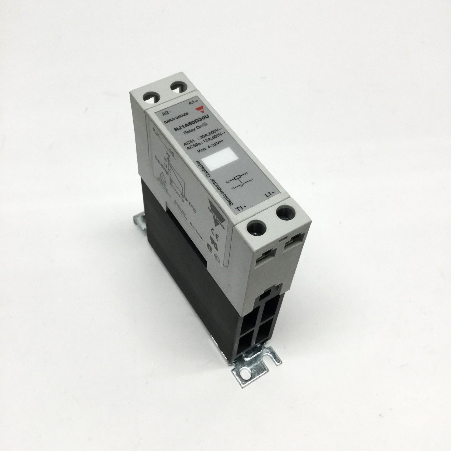 Used Carlo Gavazzi RJ1A60D30U Solid State Relay SSR 4-32VDC Control, 600VAC 30A Load