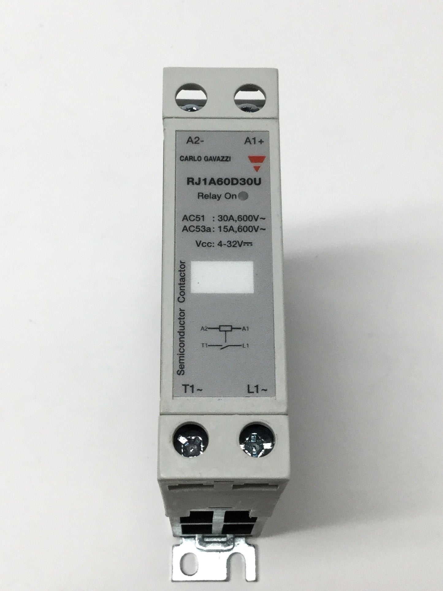 Used Carlo Gavazzi RJ1A60D30U Solid State Relay SSR 4-32VDC Control, 600VAC 30A Load