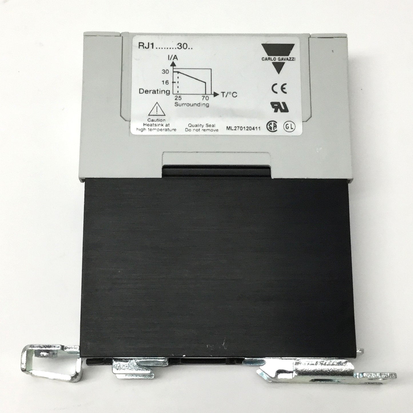 Used Carlo Gavazzi RJ1A60D30U Solid State Relay SSR 4-32VDC Control, 600VAC 30A Load