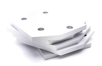 New Lot of 5 80/20 4331 30 Degree Angled Flat Plate 15 Series 4 Hole 3.5" x 3"